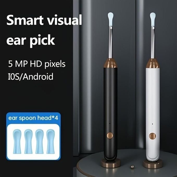 Visual Ear Cleaner Wireless Endoscope Ear Pick with Camera for Android & iPhone- multicolor