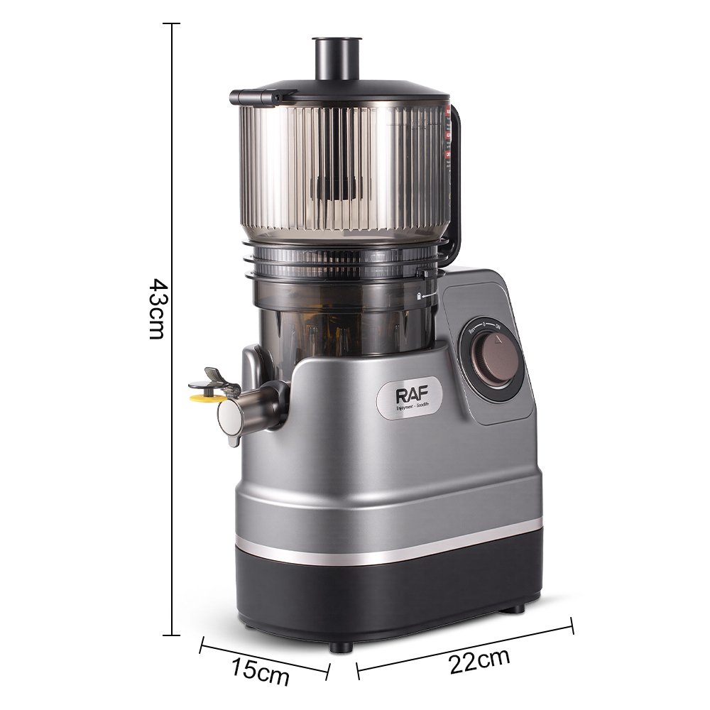 RAF R.2734 Slow Juicer 300W | 2.5L Large Caliber Cold Press Masticating Juicer