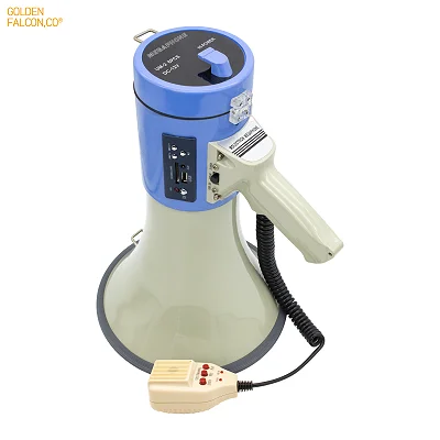 Rechargeable Handheld Megaphone with USB/SD MP3 Playback &amp; Siren