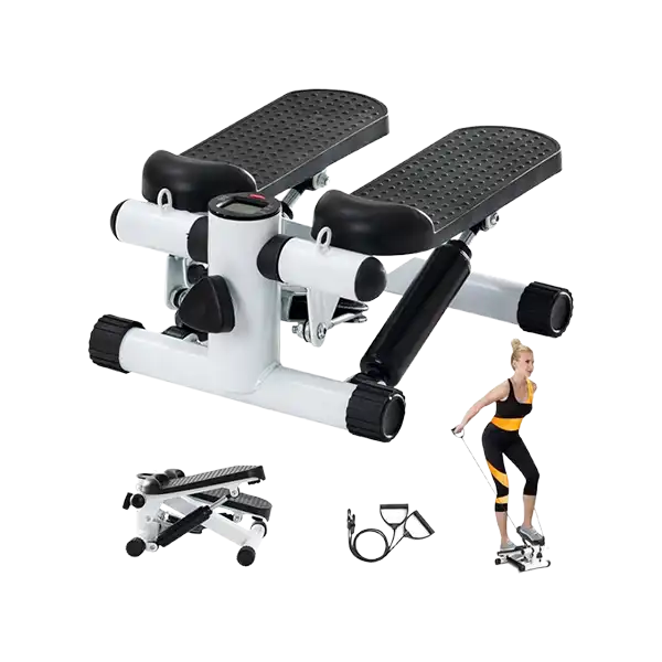 Mini Stepper With Resistance Bands