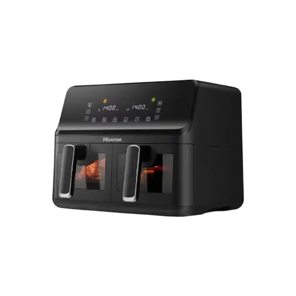 Hisense 8.6L Dual Airfryer with LED Touch Control Panel – Black