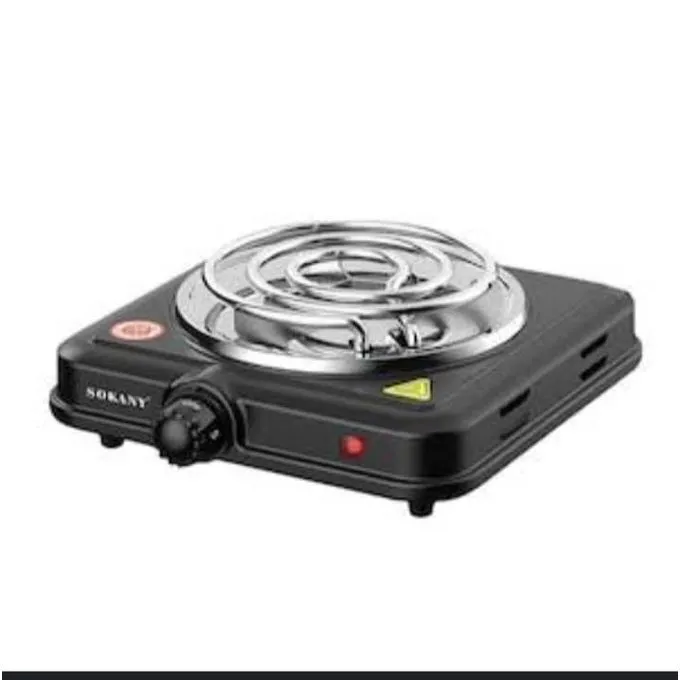 Sokany Single Coil Hot Plate, Electric - Black
