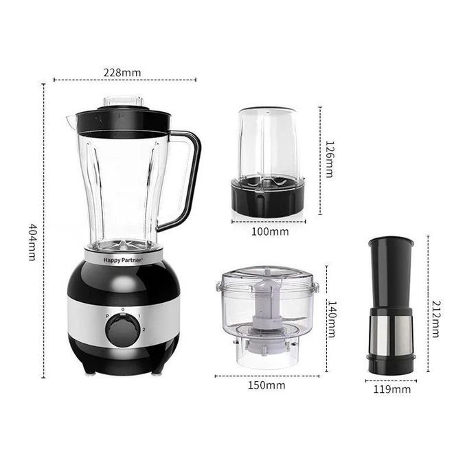 Hoffmans Electric 4-in-1 Food Processor & Blender – Fruit Juicer Mixer