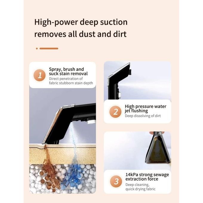 Portable Spot Cleaner Carpet Sofa Cleaner -White