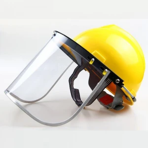 Safety Helmet Face Shield Transparent PVC – Industrial Protection
