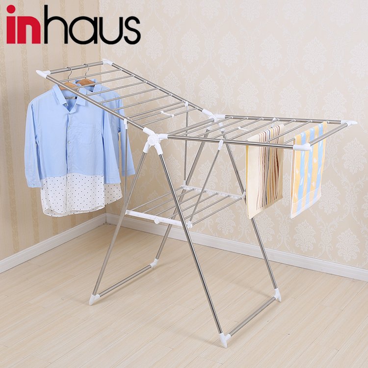 Metallic Clothes Drying Rack-Multicolor