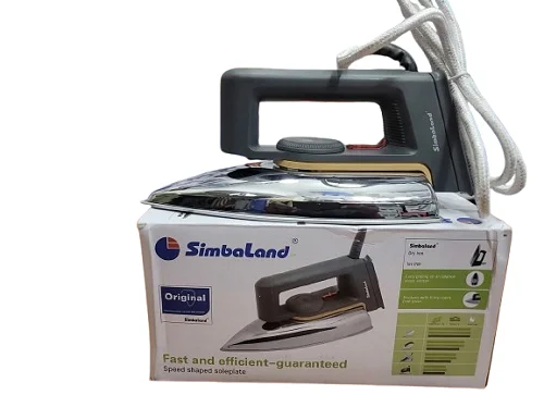 Simbaland D1-1001 Dry Iron – Original Flat Iron Silver