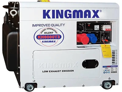 King Max 7KVA Silent Diesel Generator – Electric Start, 7KW Max Output KH8000T3