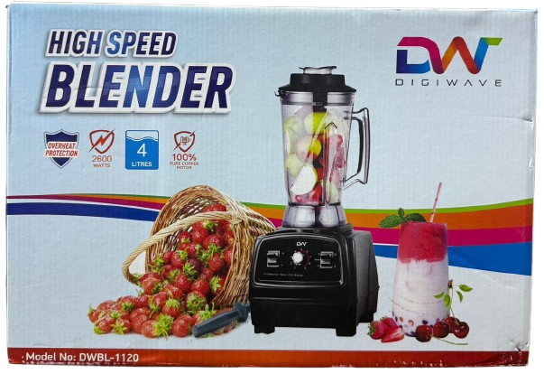 Digiwave Commercial Blender 4Litres 100% Copper Motor - Red & Black (Copy)