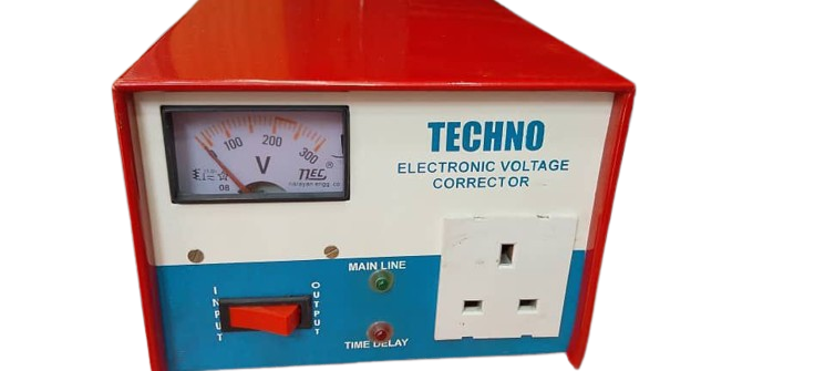 1KVa Tecno Electronic Voltage Corrector/Stabilizer - White