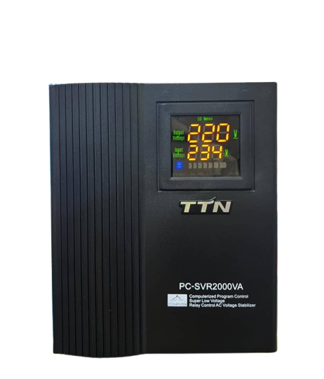 2000w  TTN Automatic Voltage Stabilizer  PC-SVR2000VA - Black