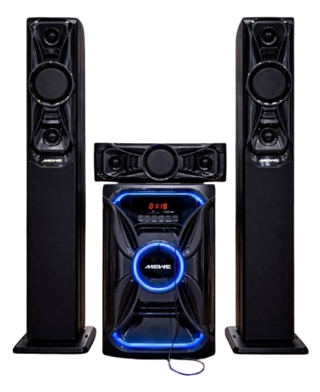 Mewe 3.1 Channel Multimedia Speaker System With Bluetooth, Fm Radio