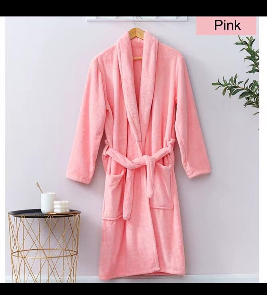Cotton Bathrobe - pink