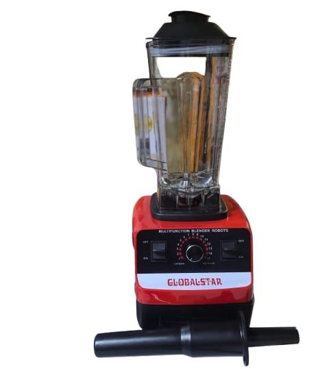 Global Star Heavy Duty 2 Litres 2 in 1 For Commercial Blender - Red