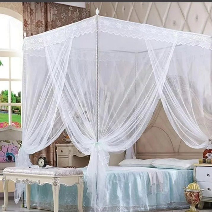 6x6 Mosquito Net With Stands - White