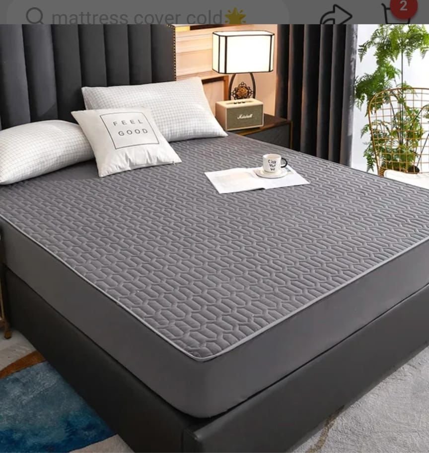 5 by 6 Quilted Water Proof Mattress Protector- Grey