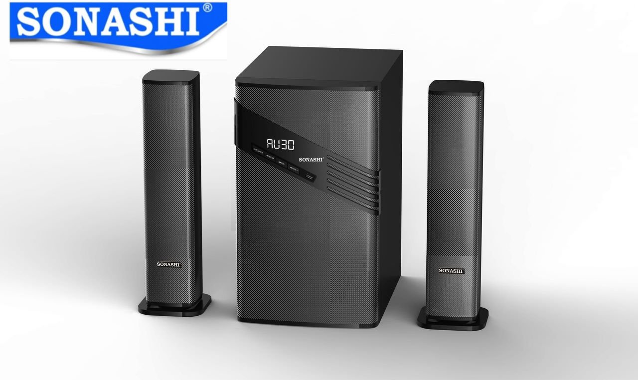 Sonashi 2.1 Multimedia SoundBar System With Bluetooth, Fm  Usb Port - Black