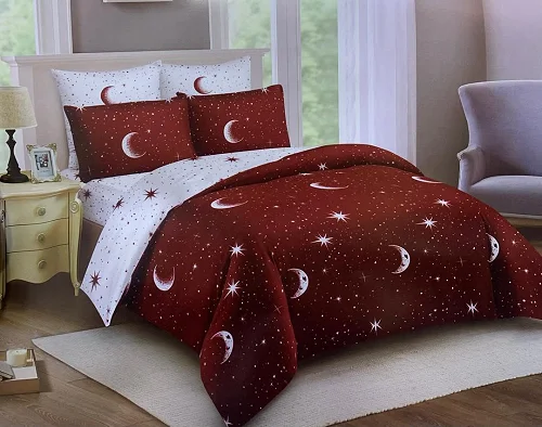 5*6 Duvet Set , Duvet 1 Bed Sheet &amp; 2 Pillowcases - Multicolour (Prints May Vary)