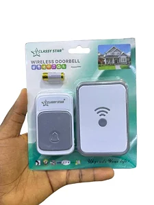 Wireless Door Bell with Long Range & Easy Installation - Multicolor