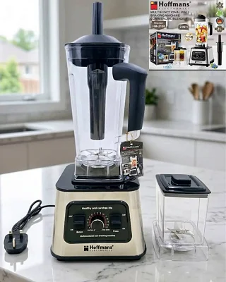 Hoffmans HM-2108 Multifunctional Commercial Blender &amp; Grinder (1800W, 2L)