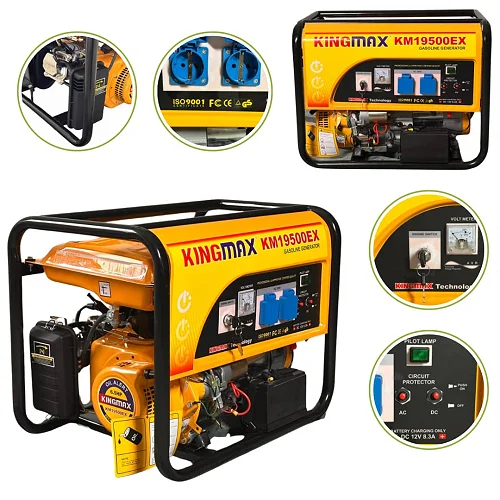 King Max 3500VA Petrol Generator KM19500 - Portable Backup Power Generator