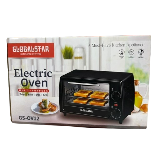 Globalstar 12-Litre Electric Countertop Oven (Model: GS-OV12) – Black