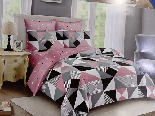 5×6 Duvet Set – 1 Duvet, 1 Bedsheet &amp; 2 Pillowcases – Multicolour May Varies