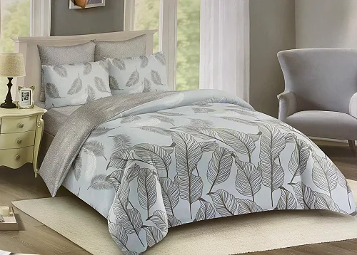 5×6 Duvet Set – 1 Duvet, 1 Bedsheet &amp; 2 Pillowcases – Multicolour Varies