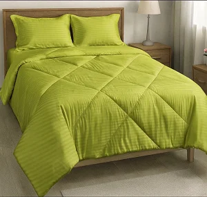 6x6 4pcs Egyptian Duvet Set (1 Bedsheet, Duvet & 2 Pillow Cases – Green