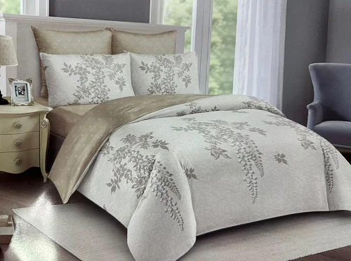 6×6 10-Pieces Duvet Set with Curtains, Bedsheets, Cushions, Pillowcases, Neck Roll &amp; Slippers