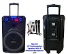 SMART plus 15" Professional Battery Speaker System with Dual Wireless Mics (MP-015)