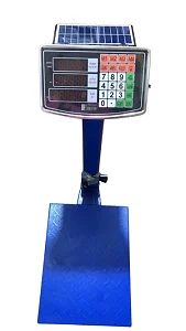 150Kg Solar Rechargeable Digital Weighing Platform Scale for Warehouse & Retail