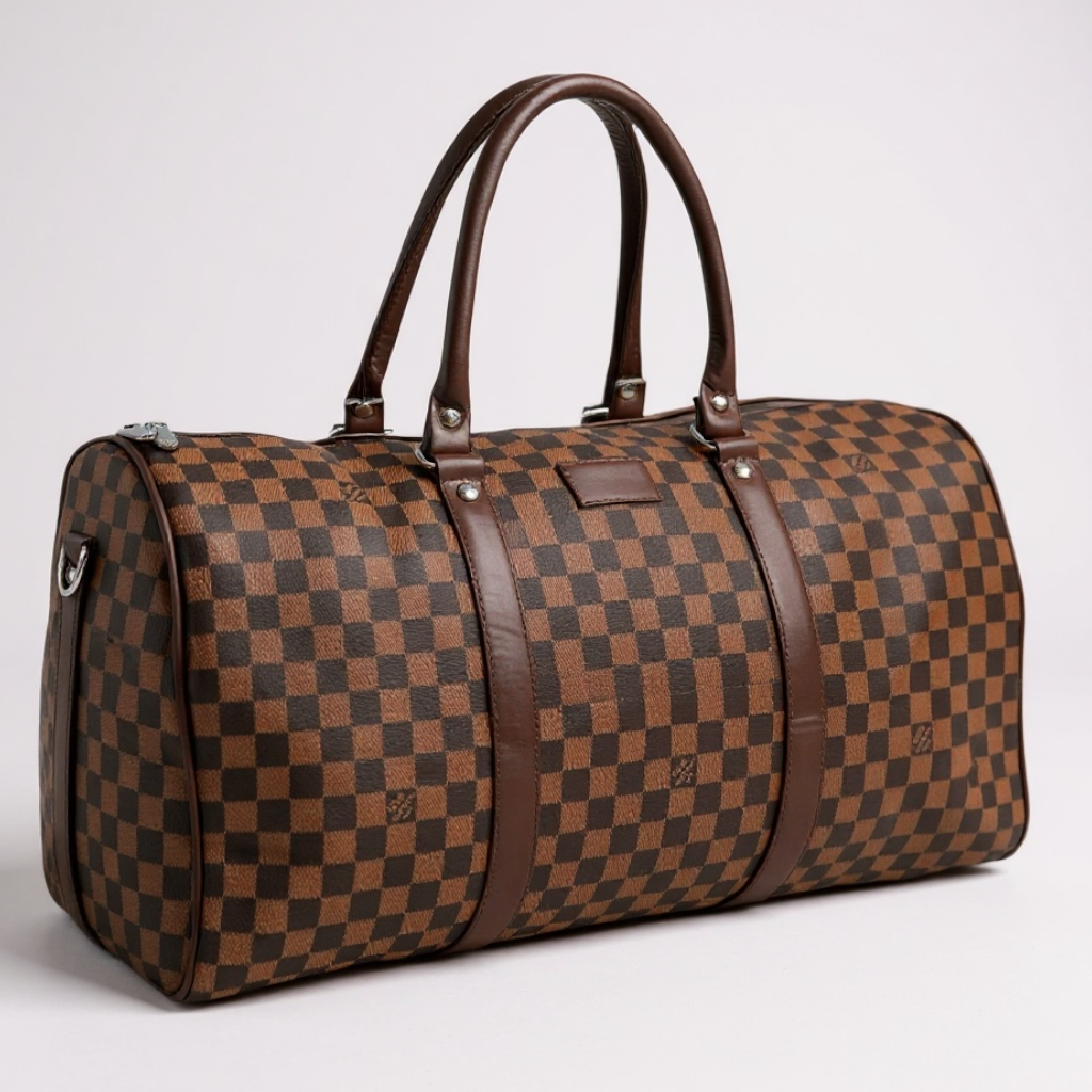 Unisex Duffel Bag - Brown