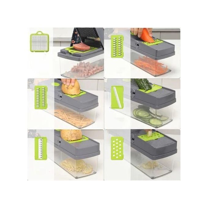 Kitchen Vegetable Cutter – Salad Chopper, Potato Slicer & Grater