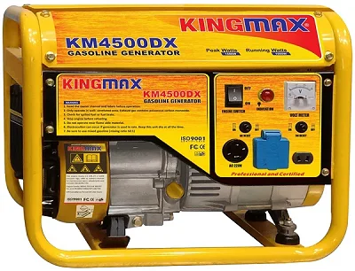 King Max 1KVA Petrol Generator - 1KVA KM4500DX Gasoline Generator