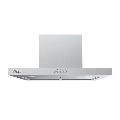 Midea 60cm T-Shaped Cooker Hood – 400m³/h Suction, Stainless Steel, Washable Filter &amp; LED Light (Uses both Pipe &amp;  Washable Filter)