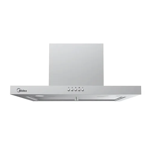 Midea 60cm T-Shaped Cooker Hood – 400m³/h Suction, Stainless Steel, Washable Filter &amp; LED Light (Uses both Pipe &amp;  Washable Filter)