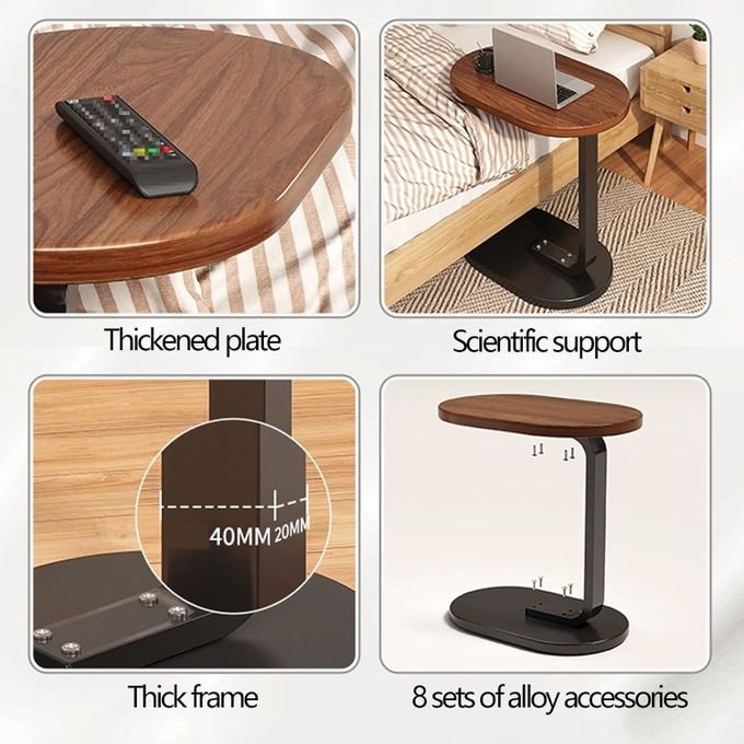 Square Living Room Side Table – Modern Bedside & Home Decor Table