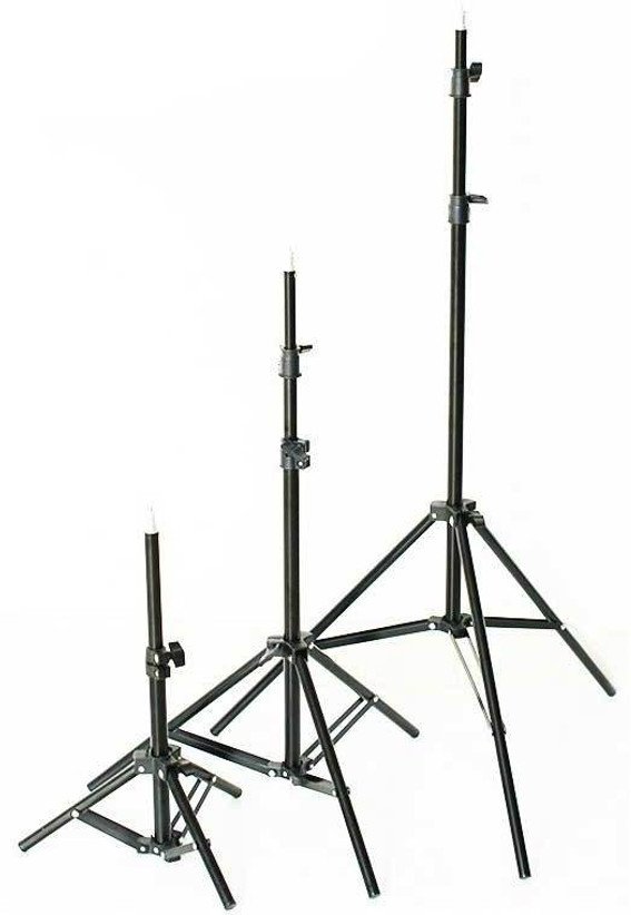 2.1m Adjustable Tripod Photography Stand for video camera Tripod (Black, Supports Up to 1500 g)
