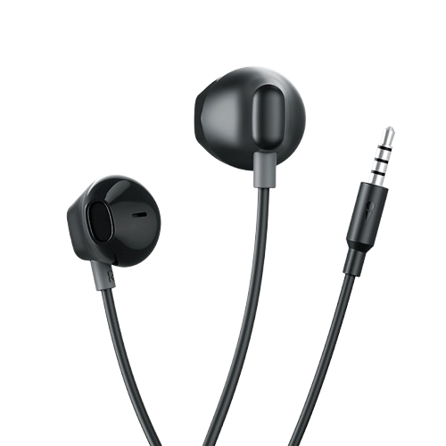 Oraimo Halo Lite 3.5MM Half In-ear wired earpods Black Thickened Cable
