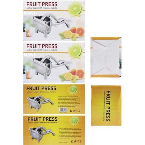 Manual Lemon & Orange Fruit Press Juicer – Silver