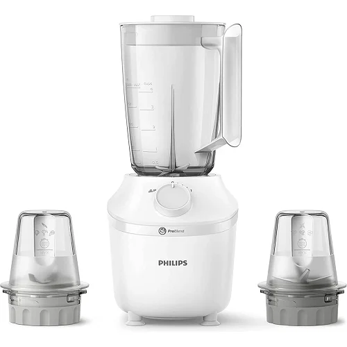 Philips 3000 Series HR2191/20 Blender - 450W, 2L Jar, Chopper &amp; ProBlend