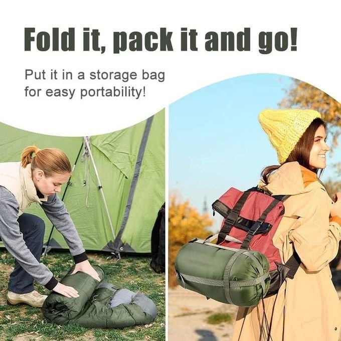 Waterproof 4-Season Camping Sleeping Bag for Hiking and Travel