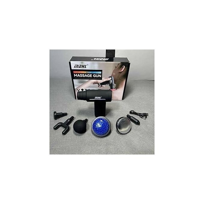 LCD Display Hot And Cold Compress Massage Gun Mini Fascia Gun Cold Fitness Electric Impact Gun Muscle Relaxation