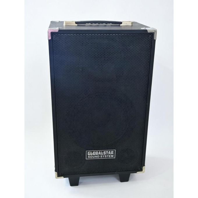 Rechargeable Public Address Speaker With Wireless Microphone & Stand – Bluetooth, USB, FM & Mic Input