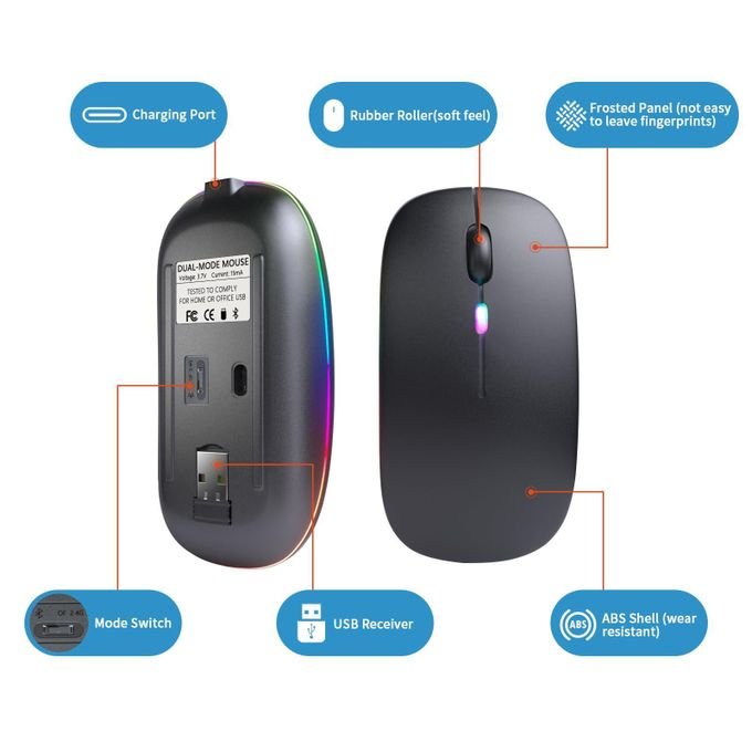 Wireless Rechargeable Bluetooth Mouse