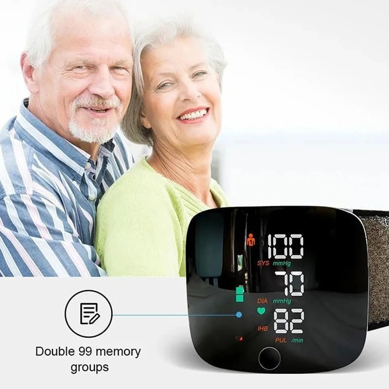 Automatic Wrist BP Monitor with Voice Reading and Digital Display