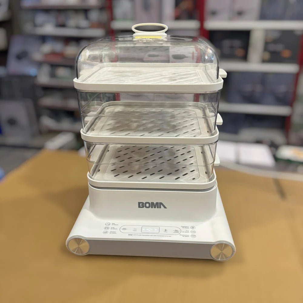 Boma Electric Food Steamer 3 Tier - White