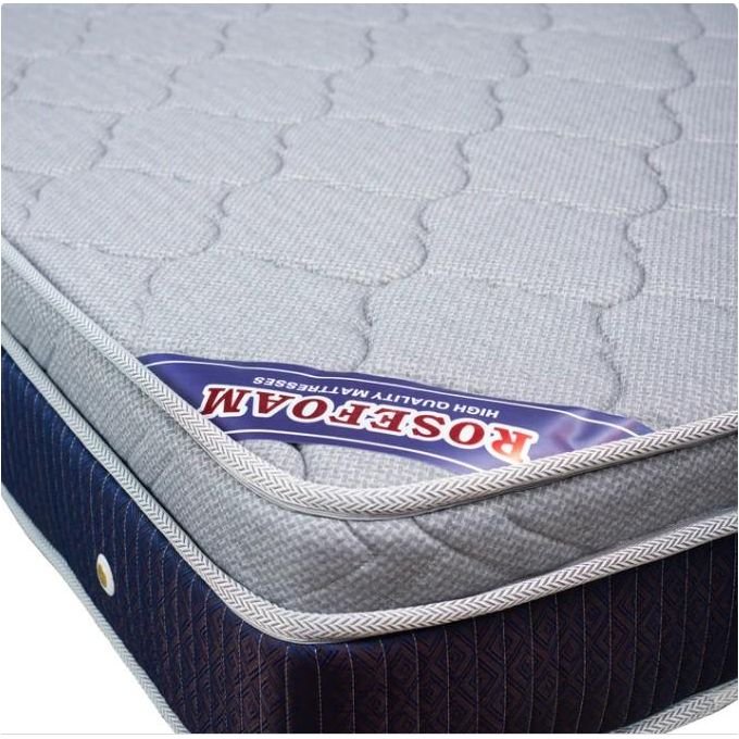 Rosefoam 6*6 BonLuxe Spring Matress 12Inches - Multicolor