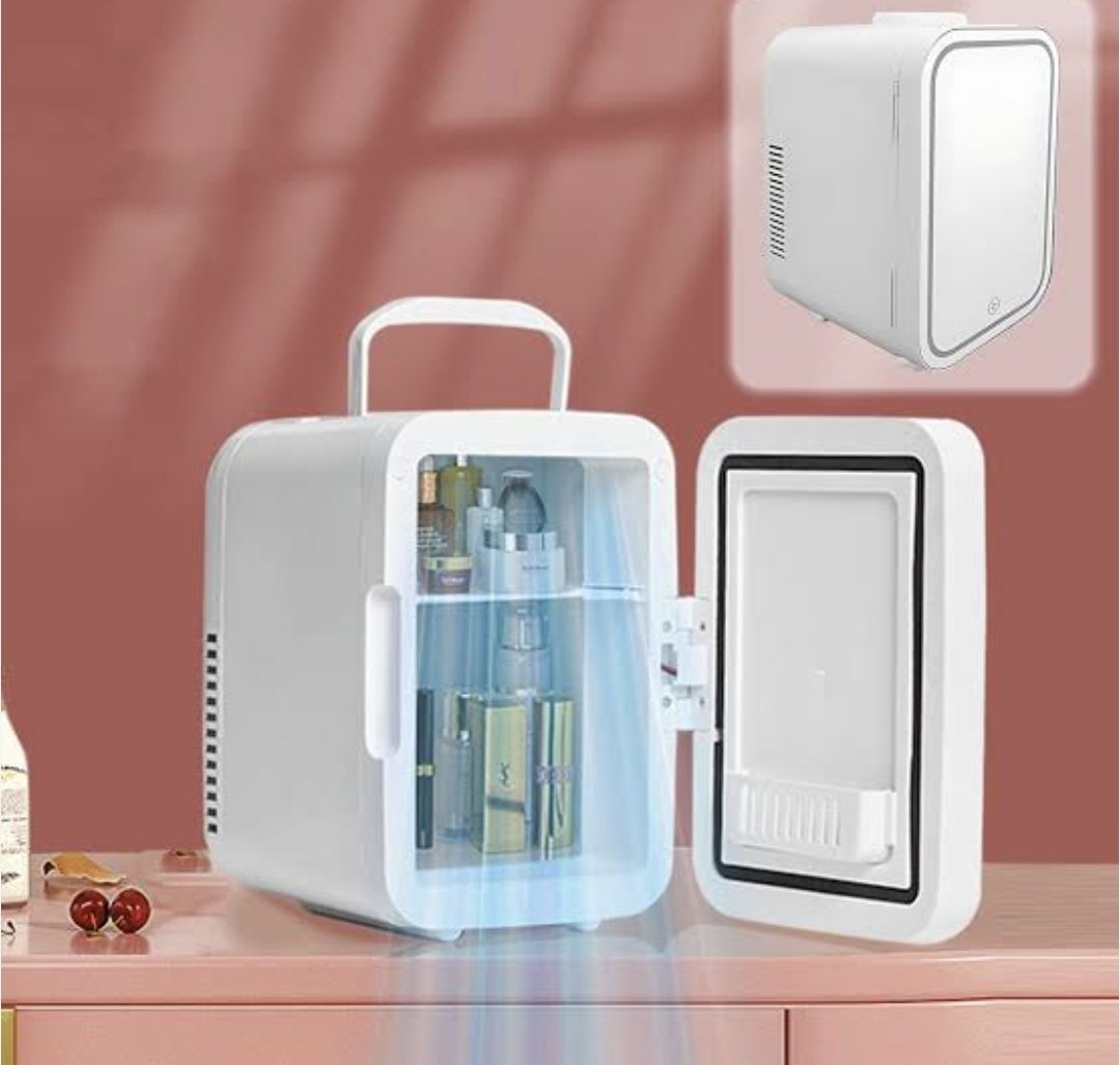 Portable Geepas 10L Mini Refrigerator/ Car Fridge AC /DC - white